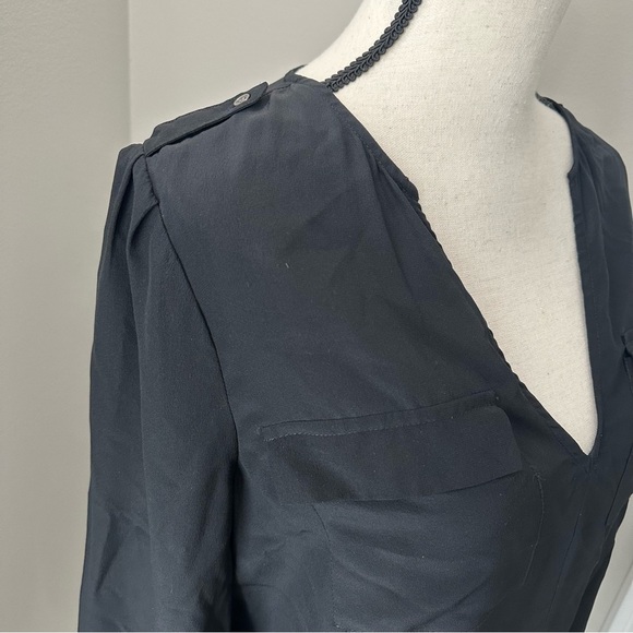Joie 100% Silk Military Style Blouse - Picture 2 of 6